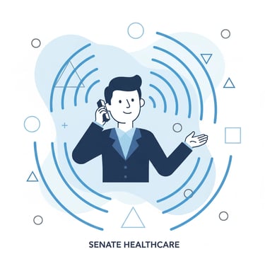 Home care supervisor conducting supportive check-in call with field caregiver via smartphone