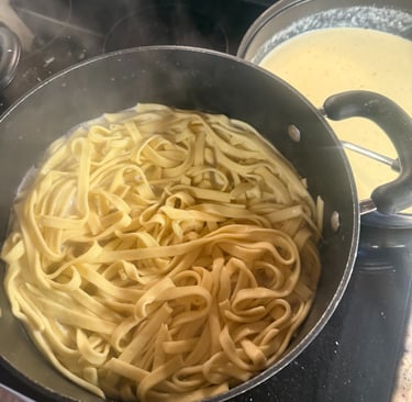 Fettucine noodles
