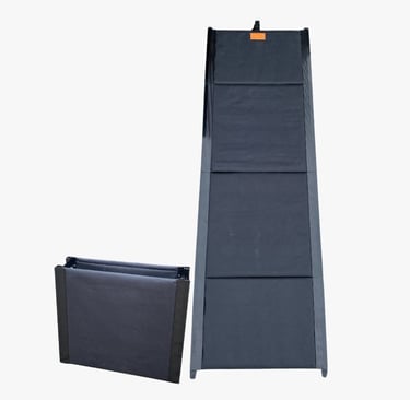 Rampa umożliwiająca łatwe operowanie Robot Trolley do i z bagażnika pojazdu