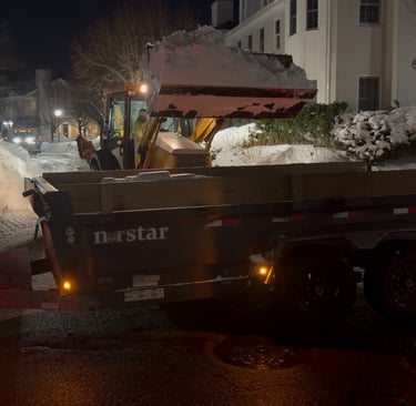Snow hauling and snow removal transport service in Watertown MA