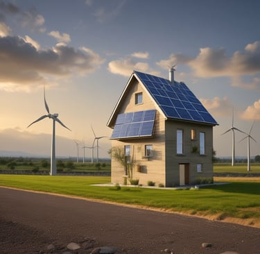 A sleek smart home automation system in a contemporary living room.