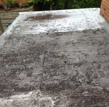 Flat roof before