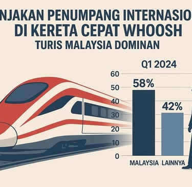 Lonjakan Penumpang Internasional di Kereta Cepat Whoosh, Turis Malaysia Dominan
