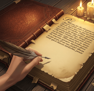 a person writing a book with a feather feather feather feather feather feather feather feather feather