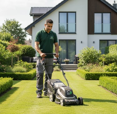 Gartenpflege in Eschenbach – Rasen mähen, Hecken schneiden und Unkraut entfernen.