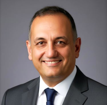 a man in a suit and tie smiling