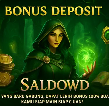 Bonus Deposit 100% untuk member baru di SALDOWD! Gabung sekarang dan dapatkan modal ekstra