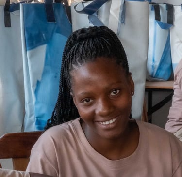Young woman tailor profile 