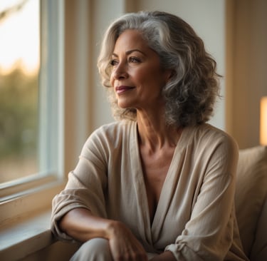 Woman in her 50s considering menopause treatment options
