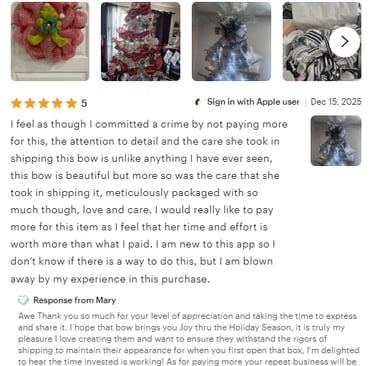 Reviews the best advertising a crafter can get.