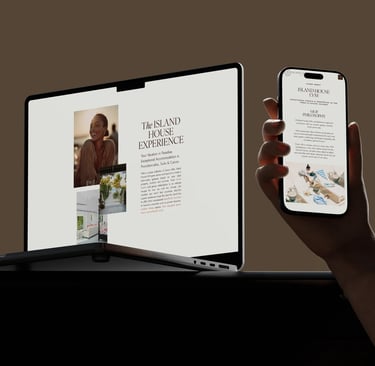 Island House brand and web design by Lucent Arc