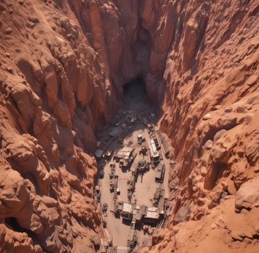 Close-up of cobalt ores showcasing their unique texture and color.