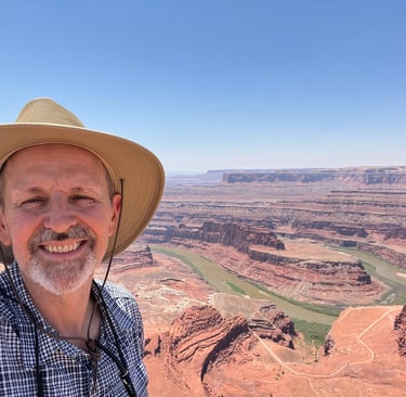 Brian Holden at Dead Horse Point State Park in Utah