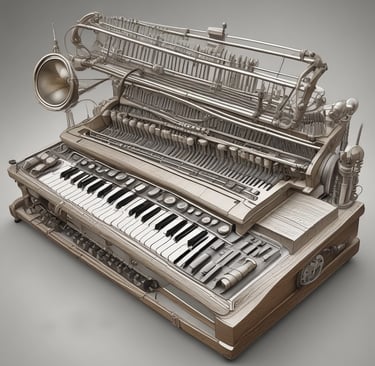 A laptop displaying a music streaming application on its screen. The application shows various playlists such as Focus, Deep Focus, Chill and Study Beats, and Productive Morning. Next to the laptop, there is a black notebook titled 'The ONE Thing' and a smartphone placed on top of it. The background is slightly blurred, suggesting an indoor setting with warm lighting.