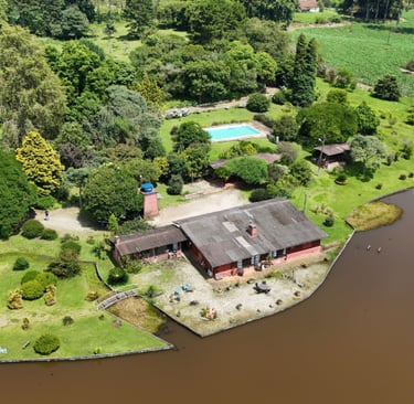 fazenda fotografada por drone