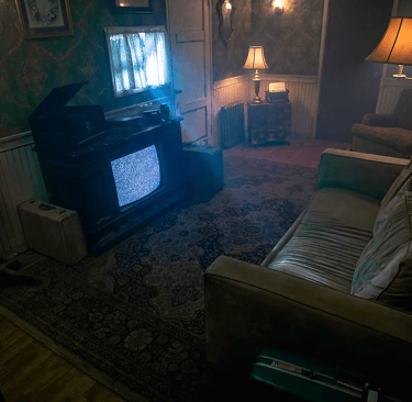 Apartment set at Grayfox Studios with realistic lived-in atmosphere designed for film & photography