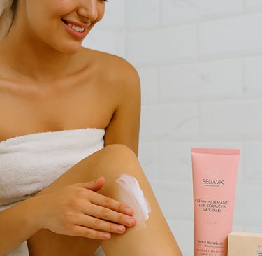 a woman in a towel wrapped in a towel