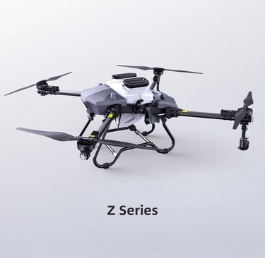 a small drone with two propellers and two propellers, EFT Z series Agriculture Drone