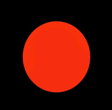 Red dot on a black background
