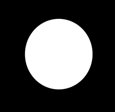 White dot on a black background
