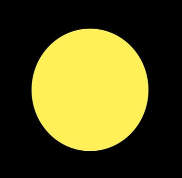 Yellow dot on a black background