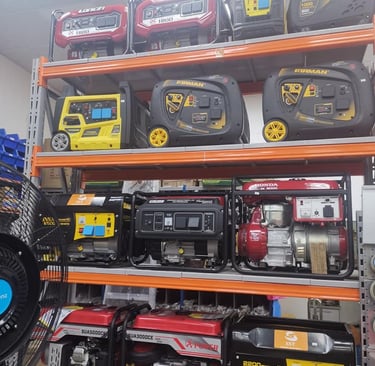 a bunch of tools and tools on a shelf