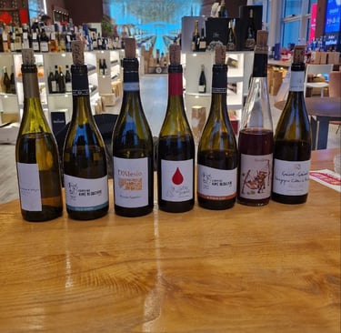 Selezione vino biologico francese italiano per enoteca ristorante in Toscana. 