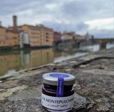 Marmellata no zuccheri no conservanti Podere Francesco Uva di Montepulciano Hotel 5 stelle