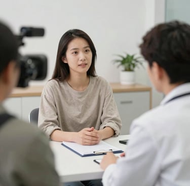 photo of white staircase