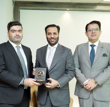 Federal Health Minister Mustafa Kamal meeting with Tabani Group Chairman Hamza Tabani on digital health collaboration