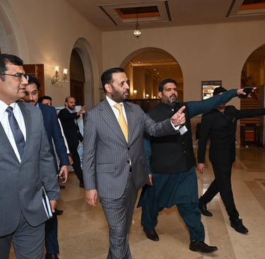 Nadir Qureshi Head of Digital Ministry of National Health along with Mustafa Kamal federal minister health 