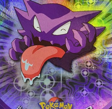 93 Haunter Topps Pokémon series 2 US rainbow foil
