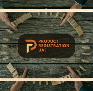 Product Registration UAE Logo with Crisis Management Background