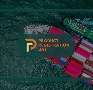 Aerial view of a cargo ship entering port, representing importer responsibilities in the UAE.