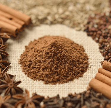 a variety of spices and spices are arranged around a variety of spices