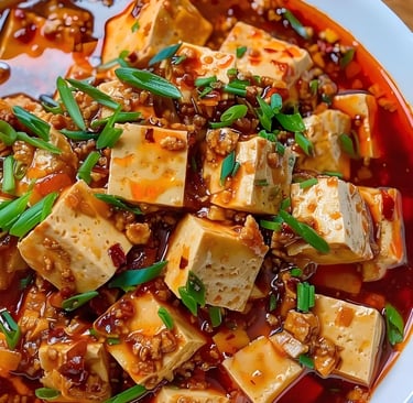 a bowl of Mapo Tofu