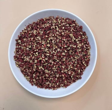 a bowl of dried Sichuan PEPPER