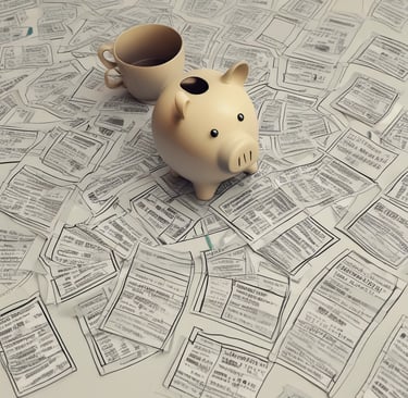 A modern, multi-story glass office building with a sleek, reflective facade. The structure features vertical white lines on one of its faces and has a large logo displayed at a high level. The sky in the background is clear and blue.
