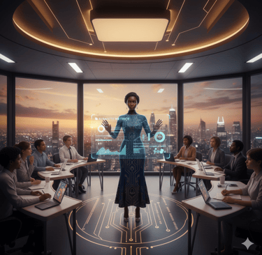 Female AI clone teaching ethics and responsibility best ai course