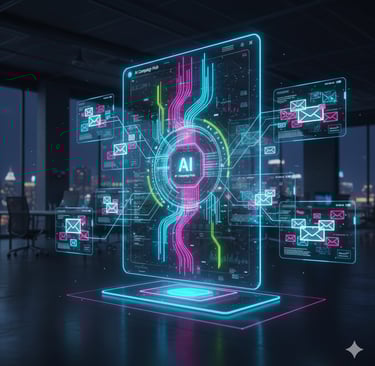 AI tools optimizing personalized email marketing for better engagement.