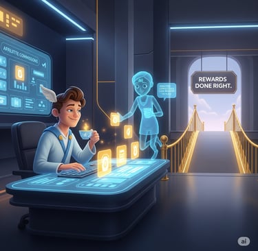 AI helps human earn affiliate commissions with purpose and integrity using hermetixai.