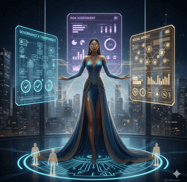 Female AI ethics analyst reviewing AI safety standards best ai course