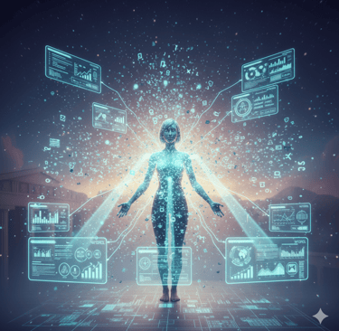 Female AI researcher exploring AI search and content visibility best ai course