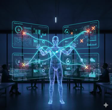 AI-powered workflow dashboard optimizing and removing business bottlenecks.