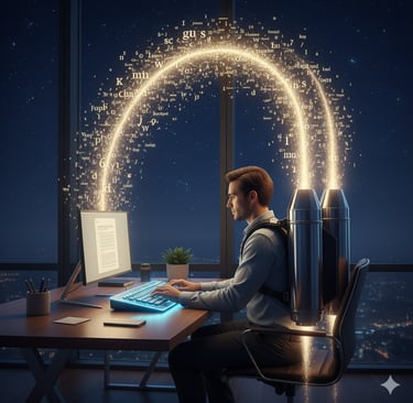 AI writing tools creating authentic, brand-aligned content that saves time and drives sales.