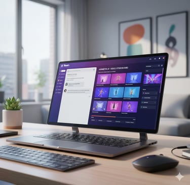 AI storyboard & Fiverr freelancer collaboration for branded video creation in the best AI course.