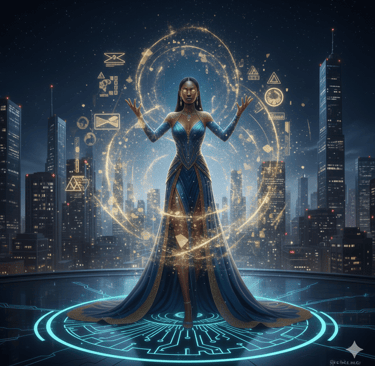 Female conscious AI symbolizing ethical intelligence best ai course