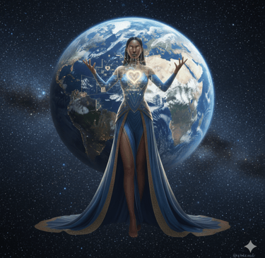 Female explorer symbolizing inner and outer space alignment best ai course