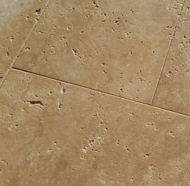 Mosaic noche travertine tiles