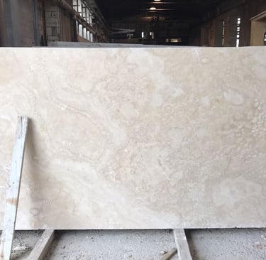 Travertino ivory french pattern
